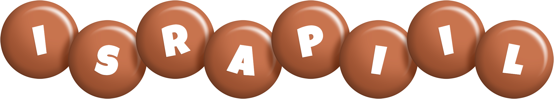 Israpiil candy-brown logo