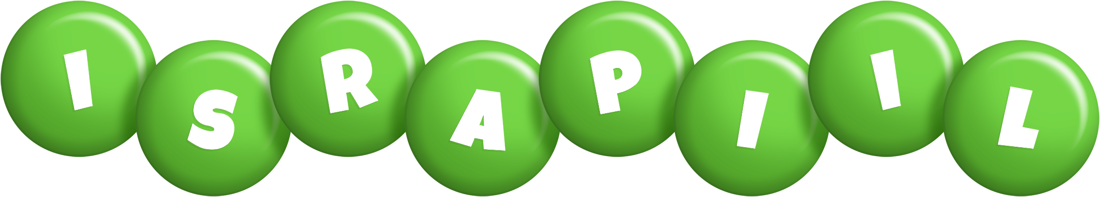 Israpiil candy-green logo