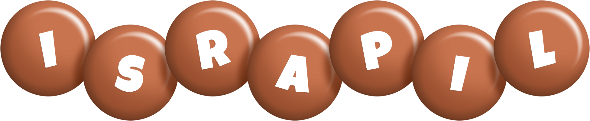 Israpil candy-brown logo