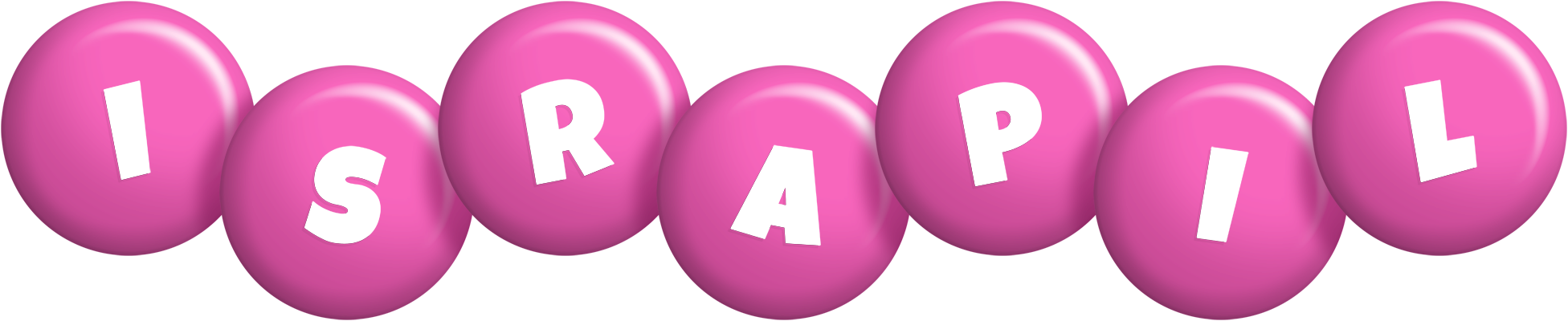 Israpil candy-pink logo