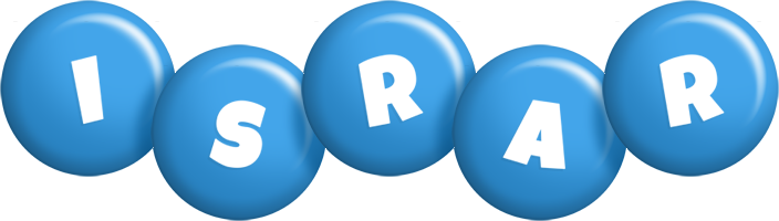 Israr candy-blue logo