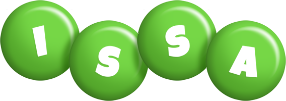 Issa candy-green logo