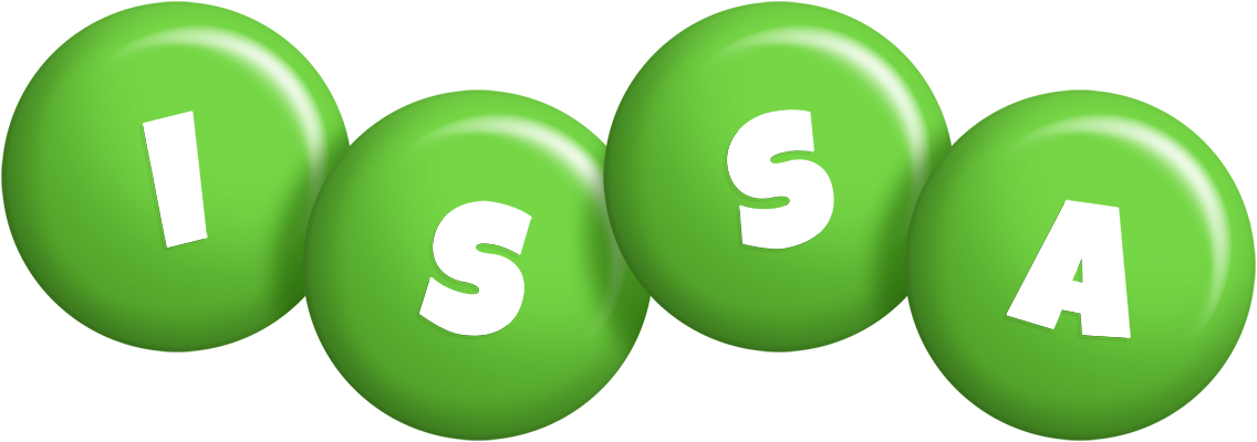 Issa candy-green logo