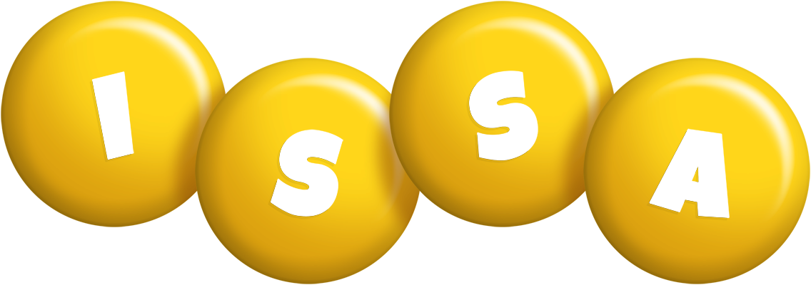 Issa candy-yellow logo