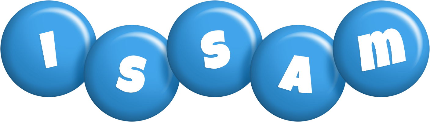 Issam candy-blue logo