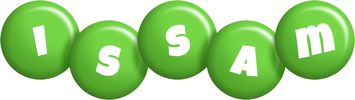 Issam candy-green logo