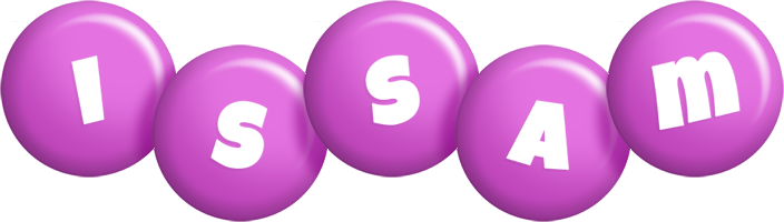 Issam candy-purple logo