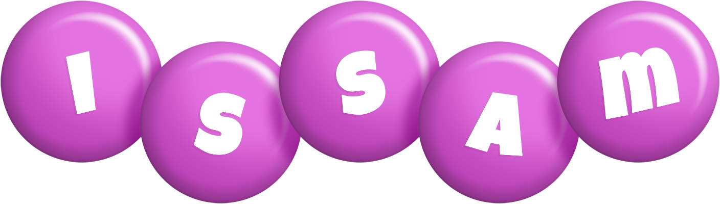 Issam candy-purple logo
