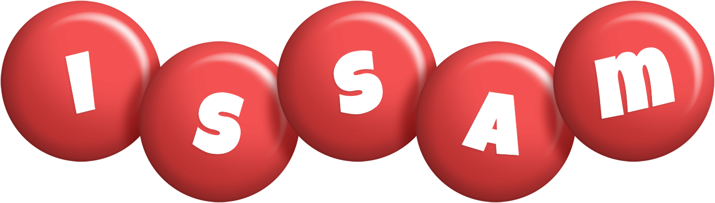 Issam candy-red logo