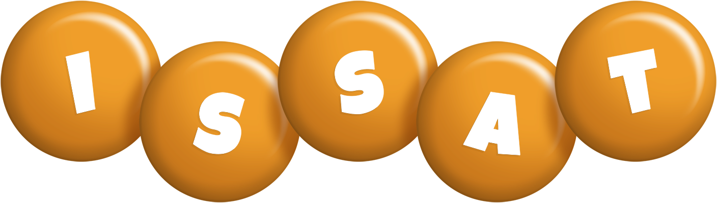 Issat candy-orange logo