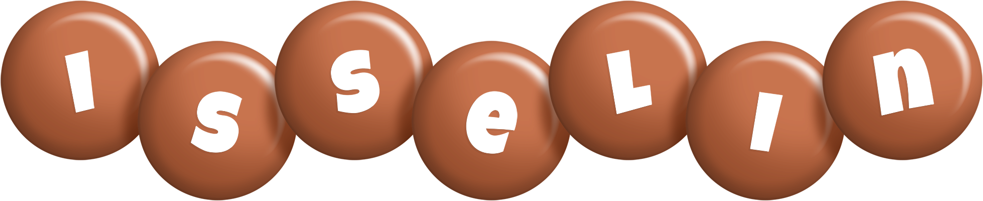 Isselin candy-brown logo