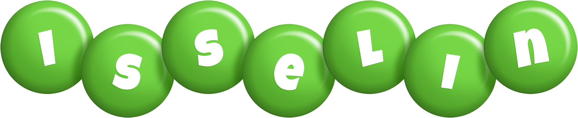 Isselin candy-green logo