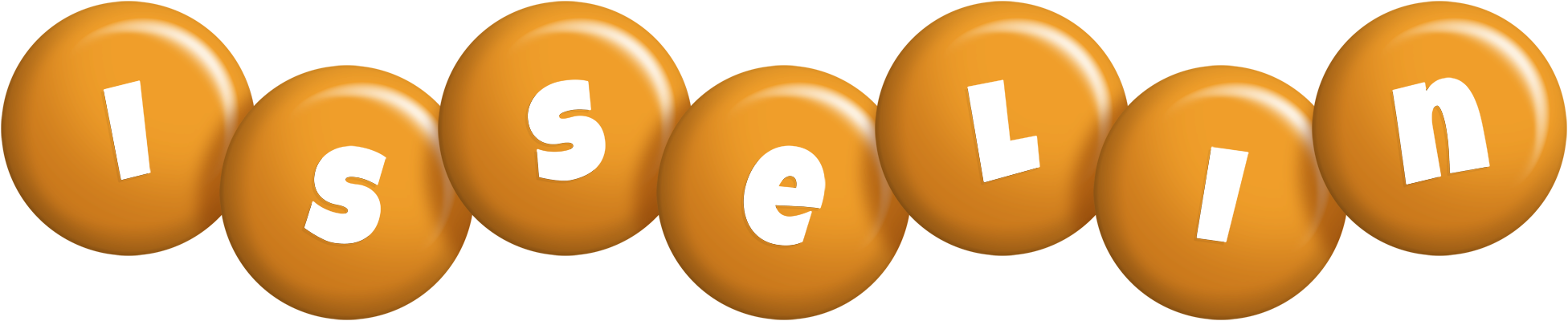 Isselin candy-orange logo