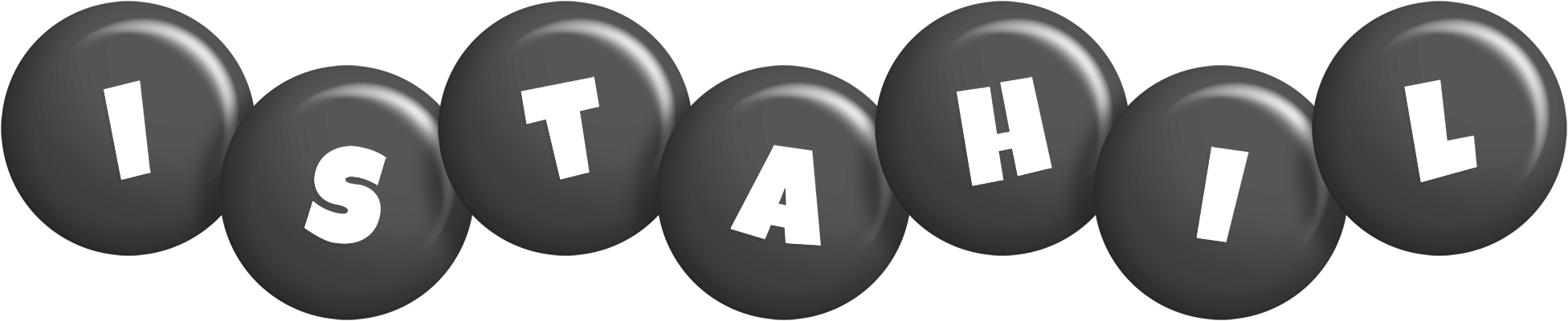 Istahil candy-black logo