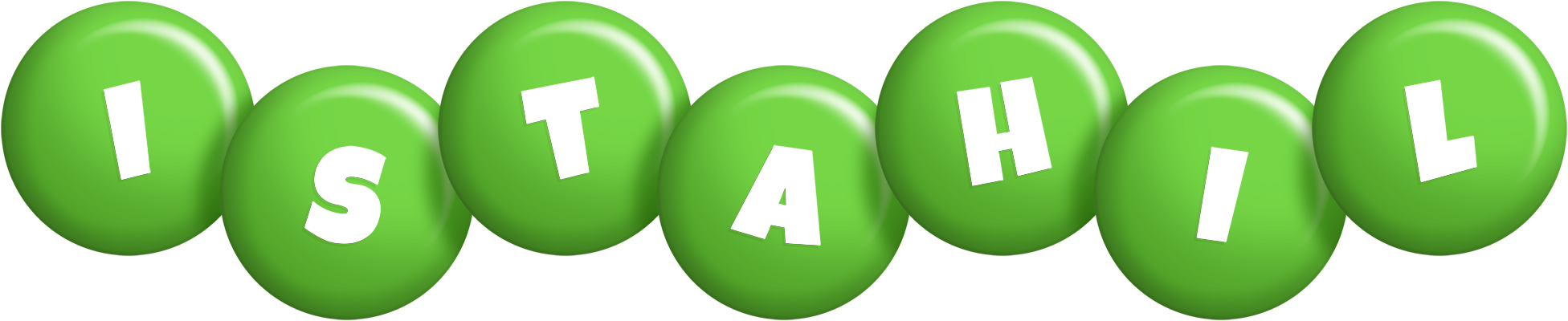 Istahil candy-green logo