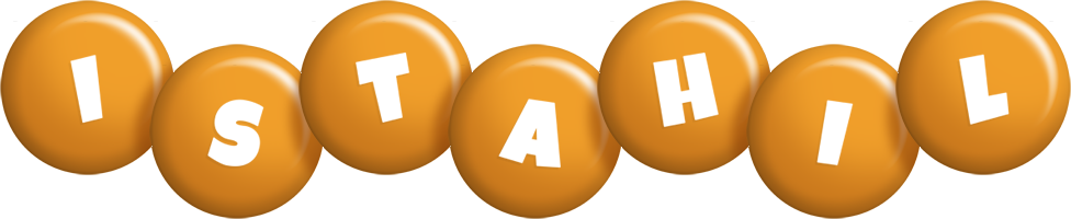 Istahil candy-orange logo