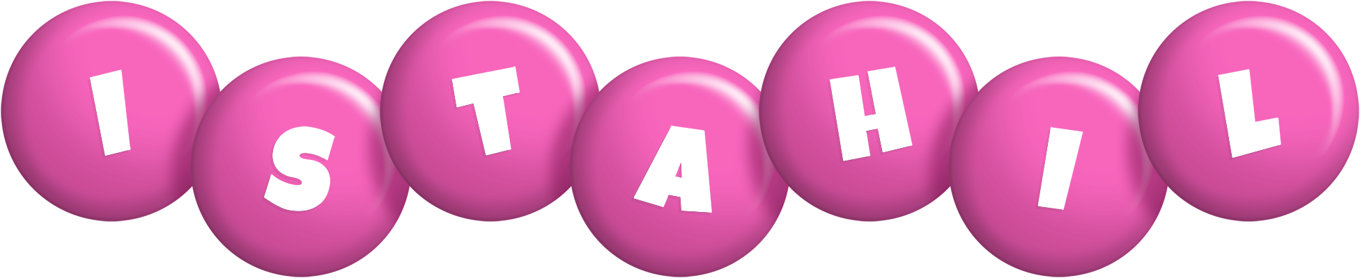 Istahil candy-pink logo