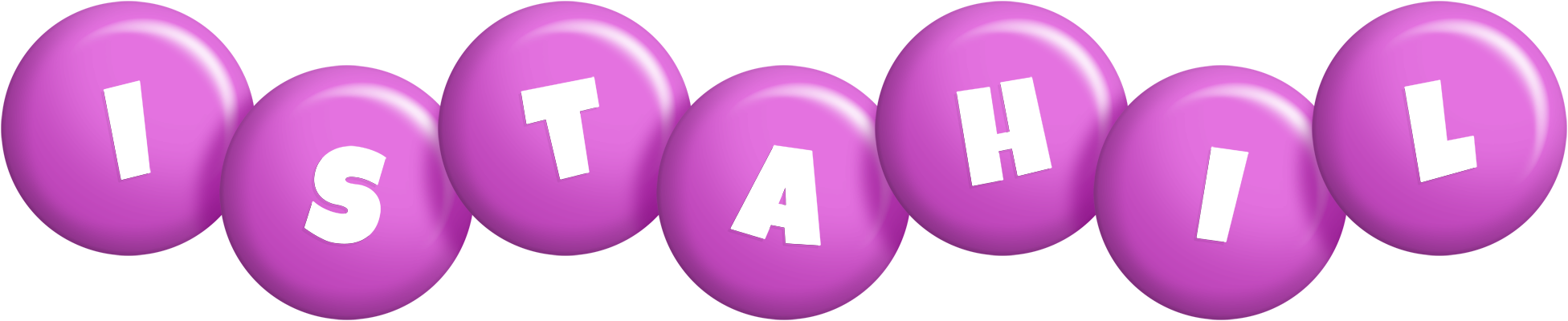 Istahil candy-purple logo