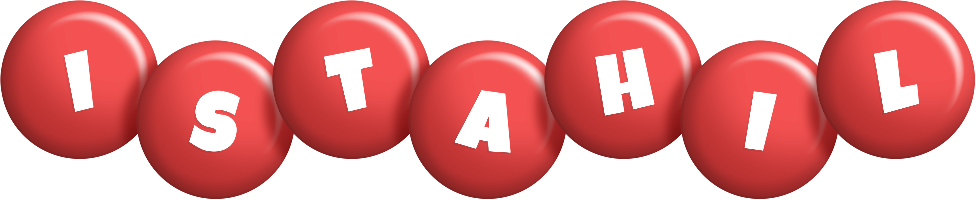 Istahil candy-red logo