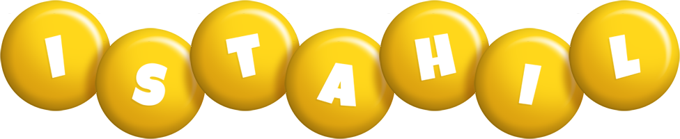 Istahil candy-yellow logo