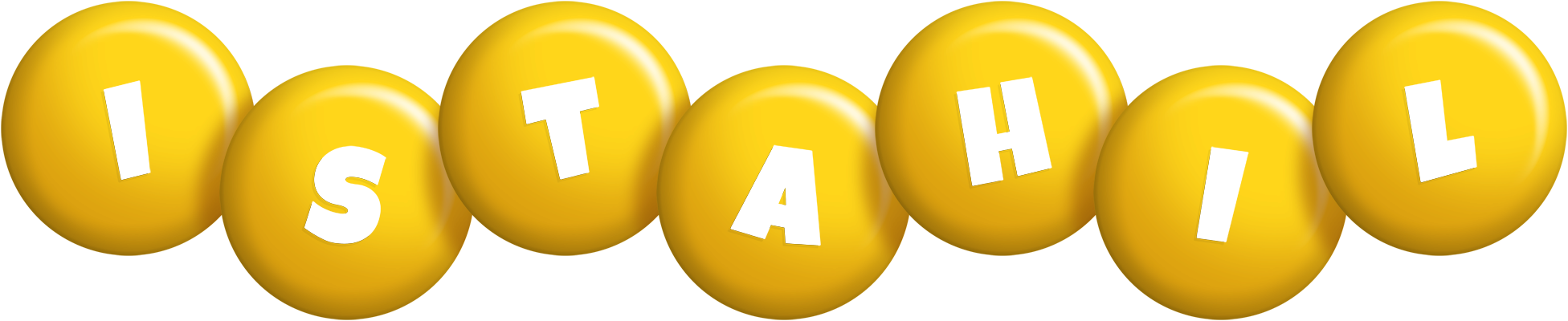 Istahil candy-yellow logo