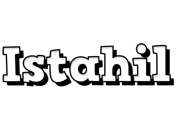 Istahil snowing logo