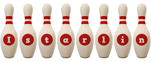 Istarlin bowling-pin logo