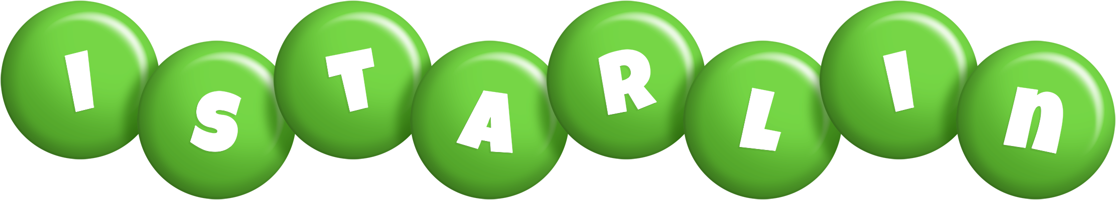Istarlin candy-green logo