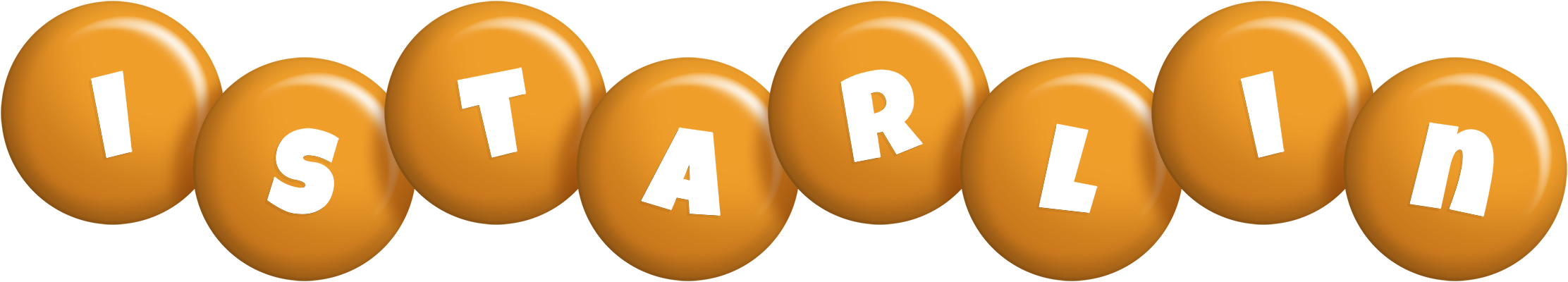 Istarlin candy-orange logo