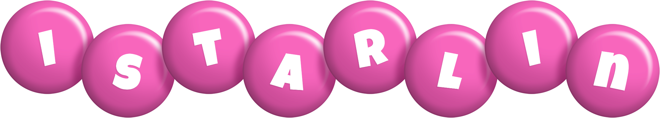 Istarlin candy-pink logo
