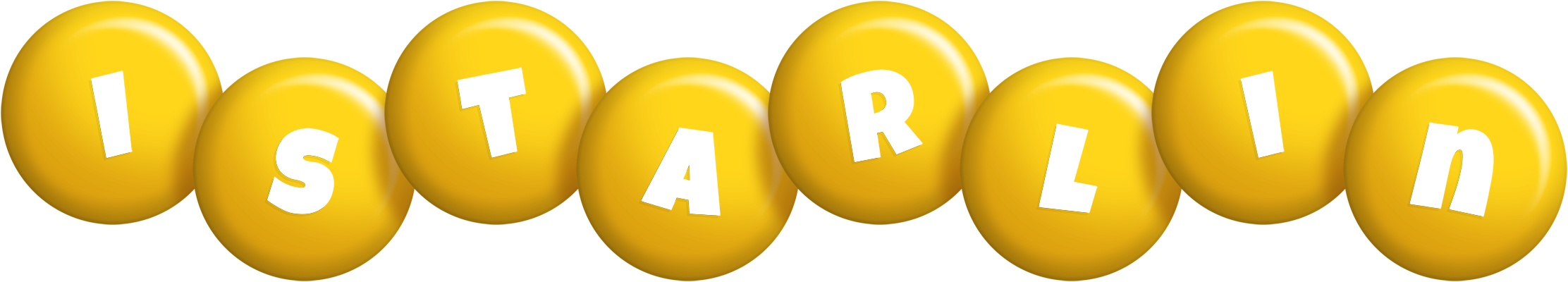 Istarlin candy-yellow logo