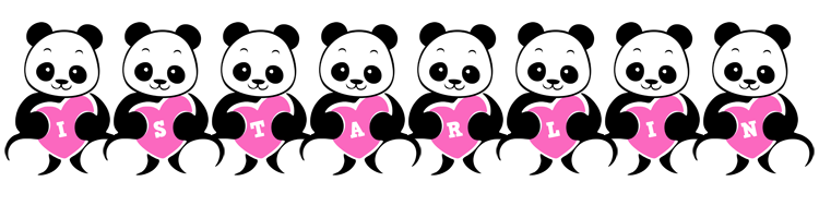 Istarlin love-panda logo