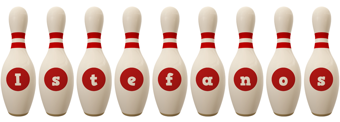 Istefanos bowling-pin logo
