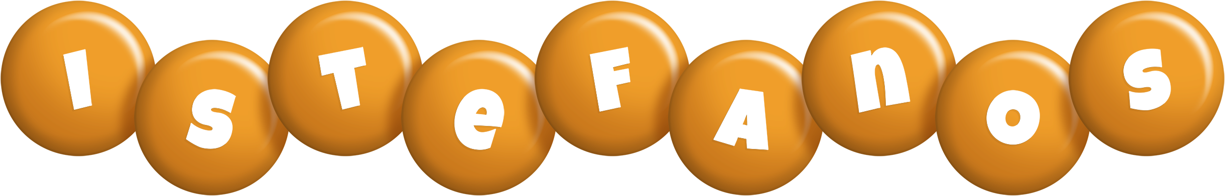 Istefanos candy-orange logo