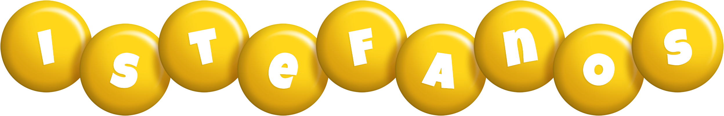 Istefanos candy-yellow logo