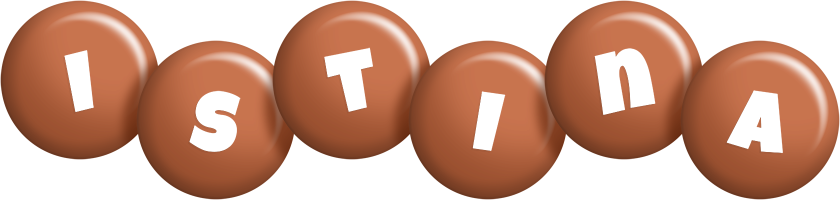Istina candy-brown logo