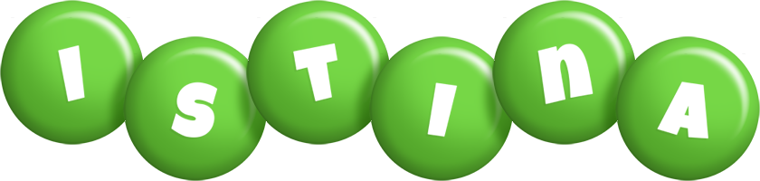 Istina candy-green logo