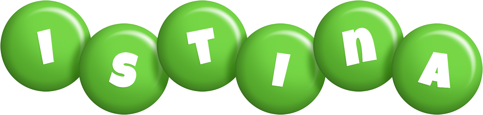 Istina candy-green logo