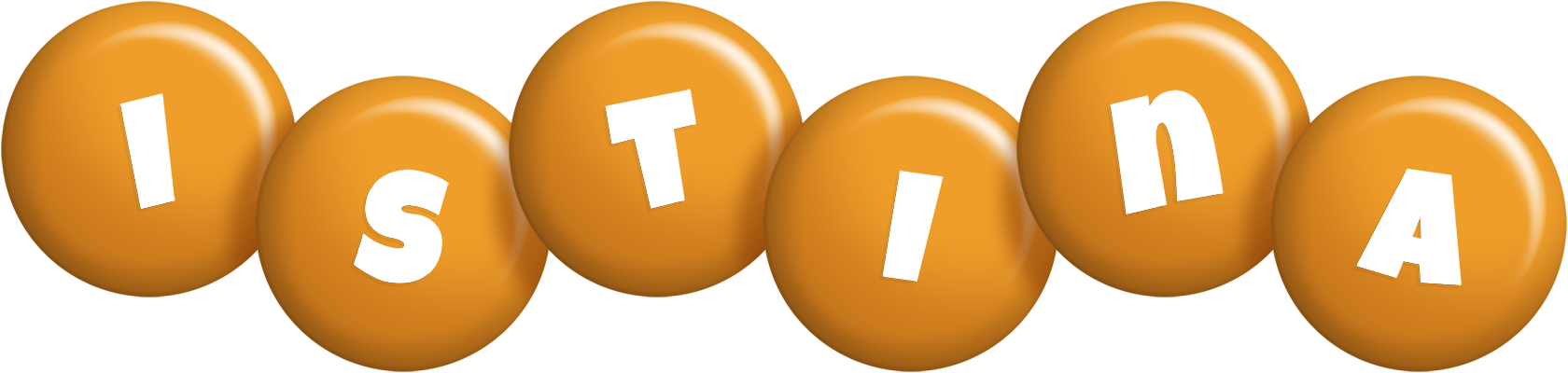 Istina candy-orange logo