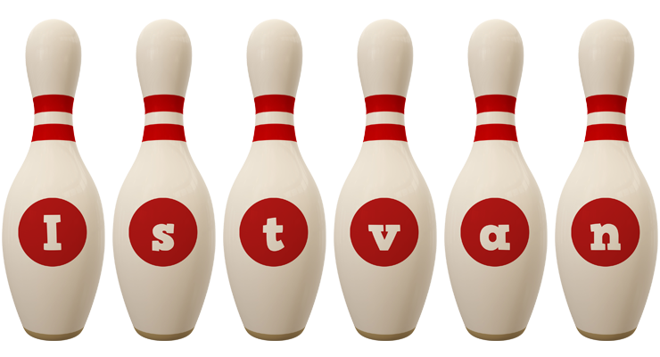 Istvan bowling-pin logo