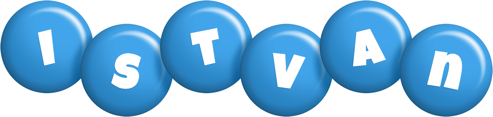Istvan candy-blue logo