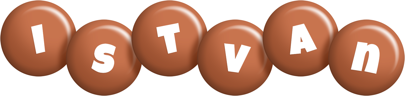 Istvan candy-brown logo