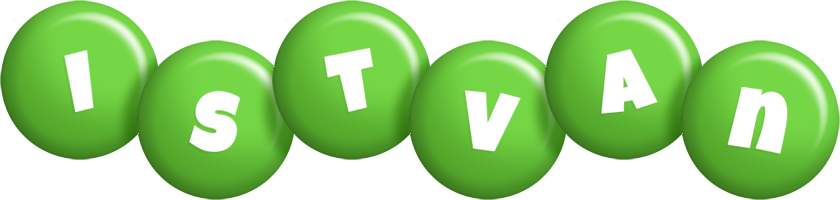 Istvan candy-green logo