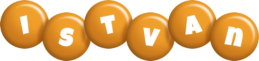 Istvan candy-orange logo