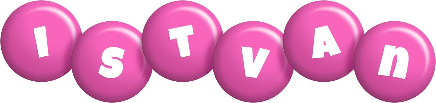 Istvan candy-pink logo