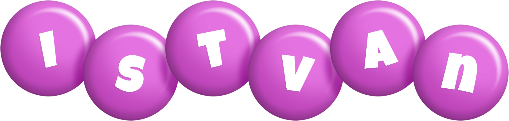 Istvan candy-purple logo