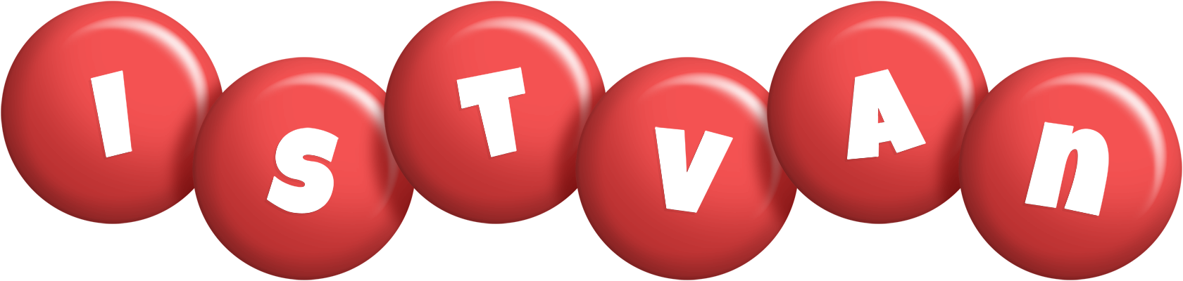 Istvan candy-red logo