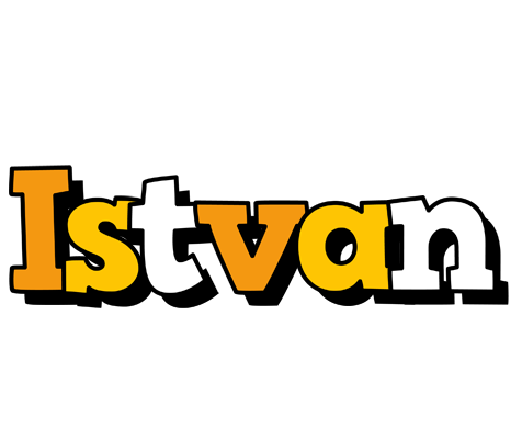 Istvan cartoon logo