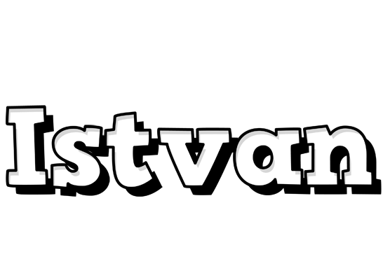 Istvan snowing logo