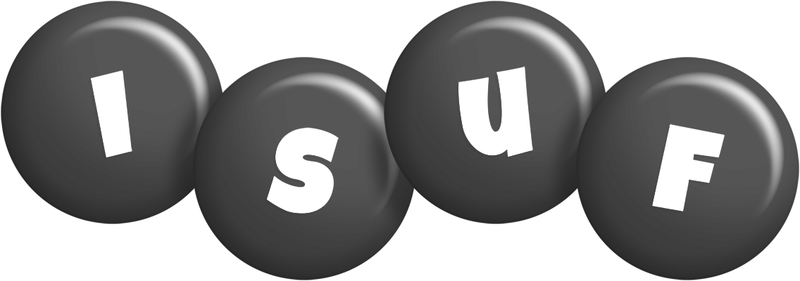 Isuf candy-black logo